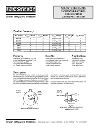 Datasheet SST213 manufacturer Linear IS